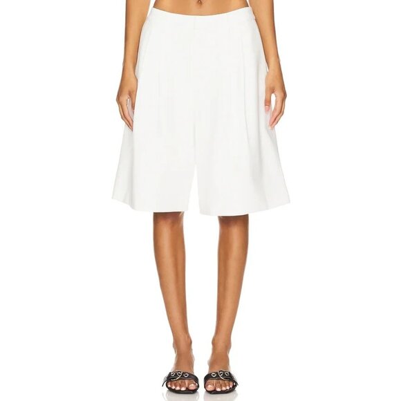SER.O.YA Monte Capri Suiting Trousers in Porcelain White Shorts